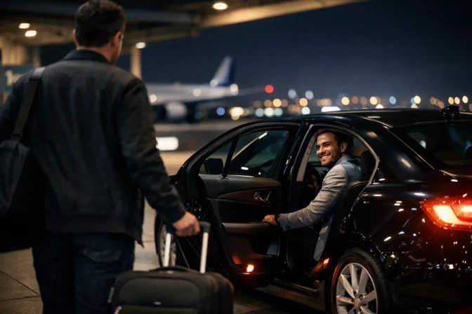 Late Night Airport Ride Without the Stress