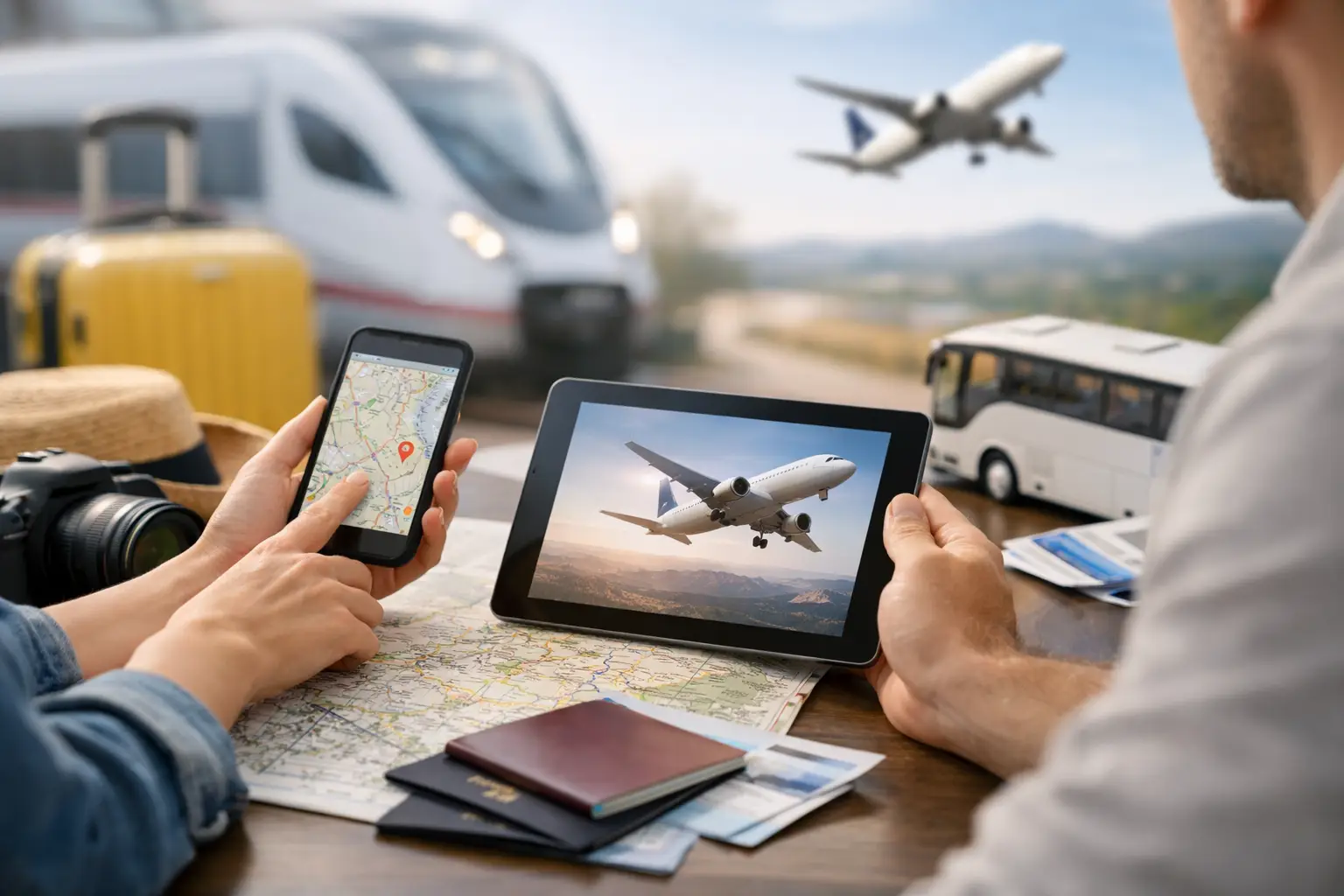 How Tourists Coordinate Regional Transfers
